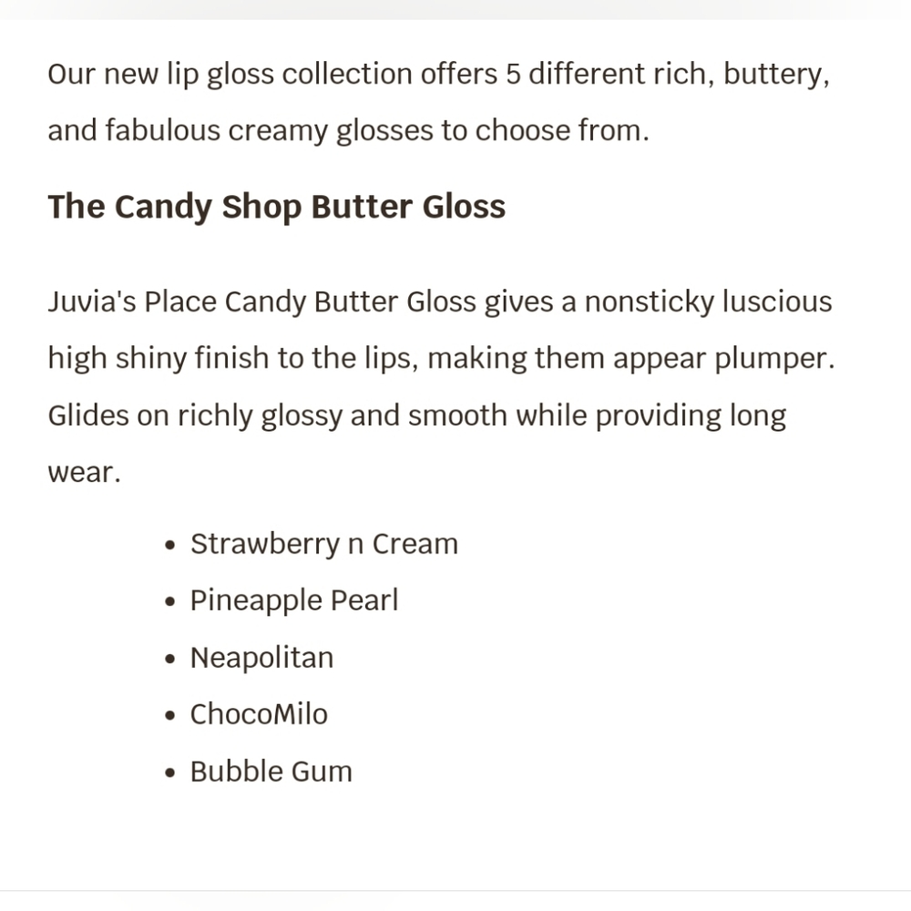 Chocomilo | Juvia's Place Candy Shop Butter Gloss | Brand New in Box | Authentic - Picture 5 of 12